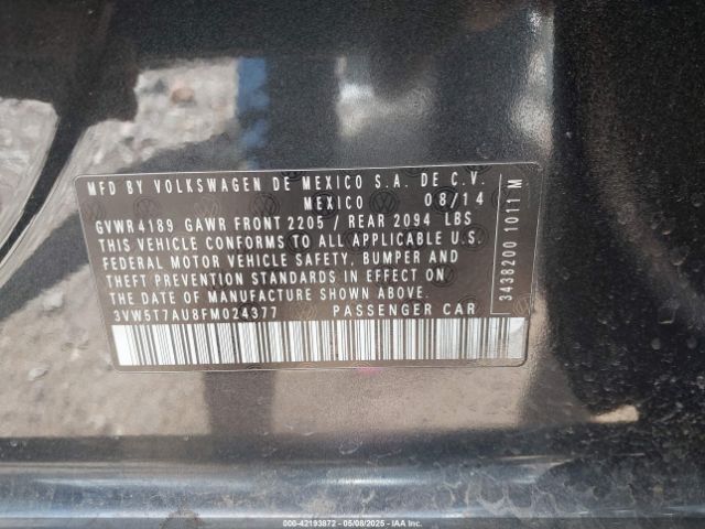 2015 VOLKSWAGEN GOLF GTI 3VW5T7AU8FM024377 Photo 8
