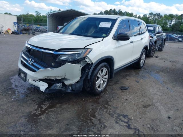 5FNYF6H12JB012543 Honda PILOT LX