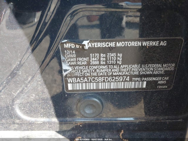 WBA5A7C58FD625974 BMW 528i Xdrive