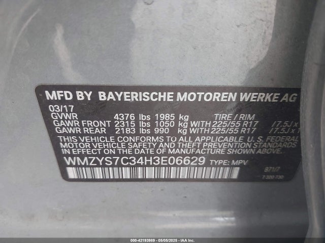 WMZYS7C34H3E06629 Mini Countryman
