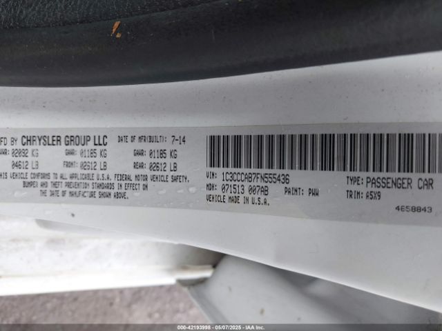 1C3CCCAB7FN555436 Chrysler 200 Limited