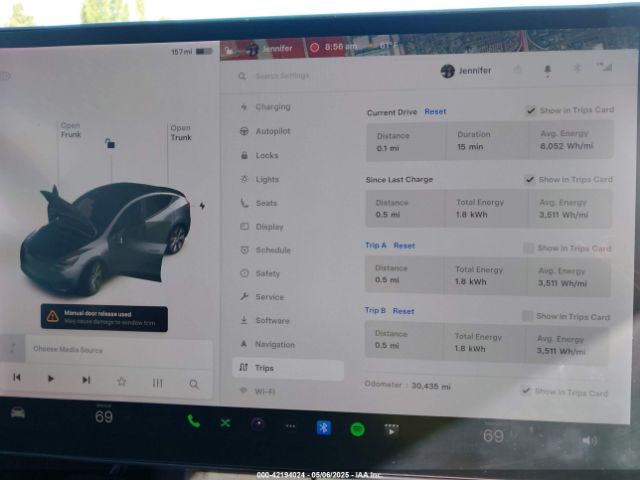 5YJYGDEE1MF273420 Tesla Model Y Long Range Dual Motor All-wheel Drive
