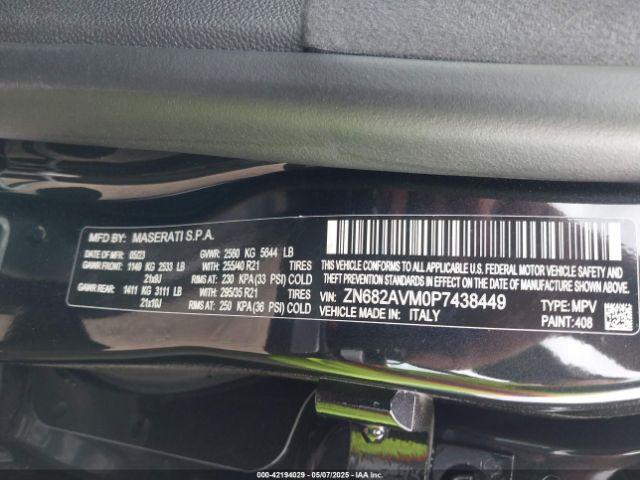 ZN682AVM0P7438449 Maserati Grecale Modena