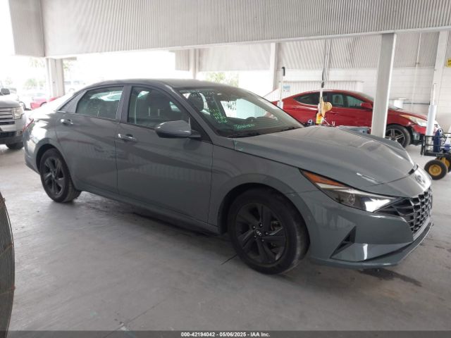 KMHLM4AJ9PU044562 Hyundai Elantra Hybrid Blue
