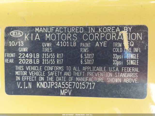 KNDJP3A55E7015717 KIA SOUL +