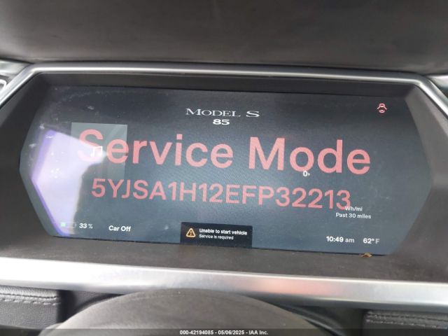 2014 TESLA MODEL S 5YJSA1H12EFP32213 Photo 6