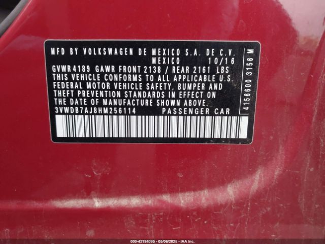 3VWDB7AJ8HM256114 Volkswagen 1.4 tsi