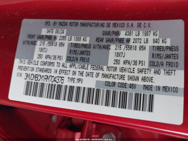 3MVDMBCM1RM704376 Mazda Cx-30 2.5 S Preferred Package
