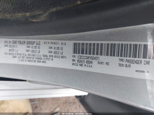 1C3CCCCG0FN524571 Chrysler 200 C