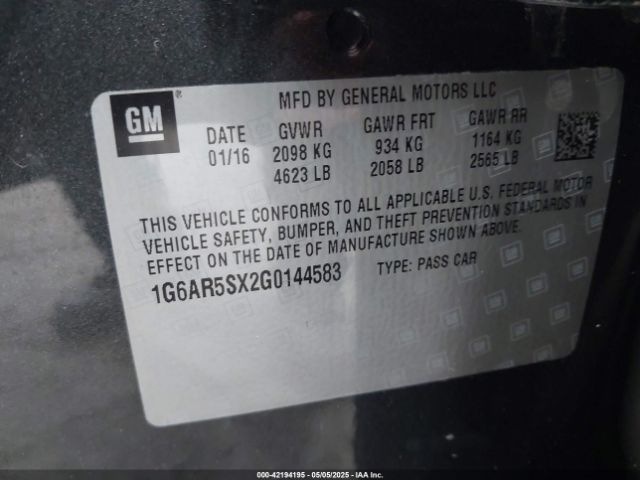 1G6AR5SX2G0144583 Cadillac Cts Luxury Collection