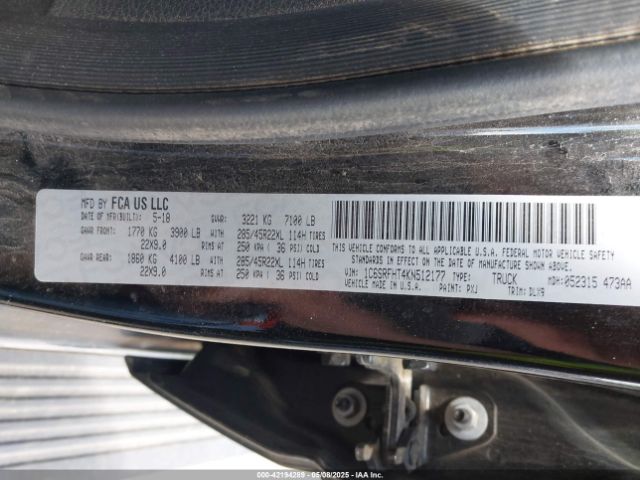 2019 RAM 1500 1C6SRFHT4KN512177 Photo 8