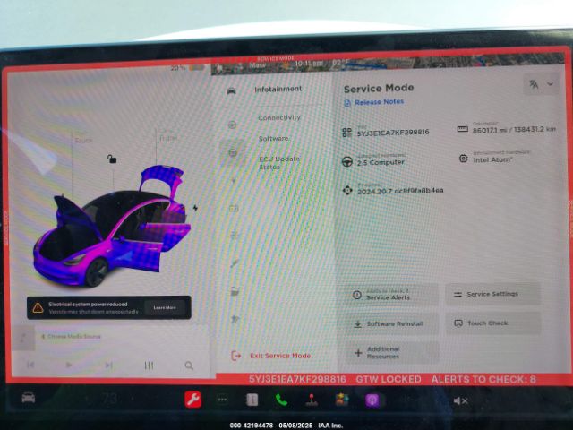 5YJ3E1EA7KF298816 Tesla Model 3 Long Range/mid Range/standard Range/standard Range Plus