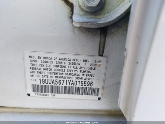 2000 ACURA TL 19UUA5671YA015596 Photo 8