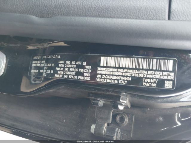 ZACNJABB4KPK48494 Jeep Renegade Altitude Fwd