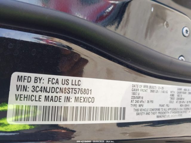 3C4NJDCN8ST576801 Jeep Compass Limited 4x4