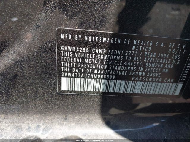 2017 VOLKSWAGEN GOLF GTI 3VW4T7AU7HM068899 Photo 8