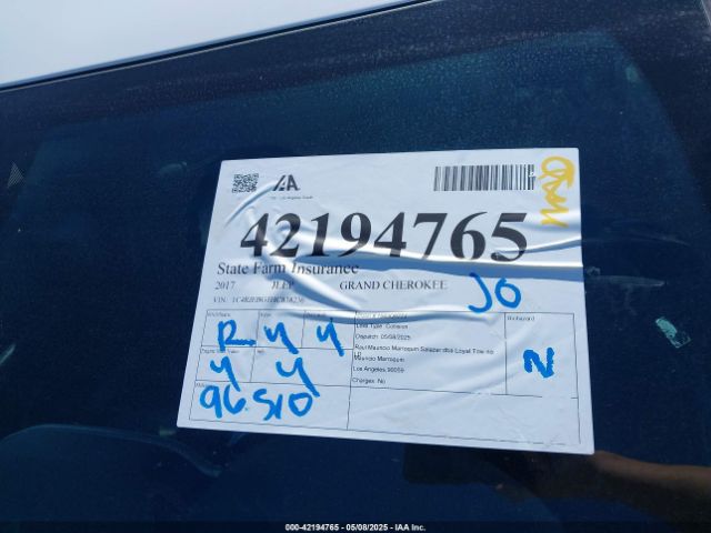 1C4RJEBG1HC838236 Jeep Grand Cherokee Limited 4x2