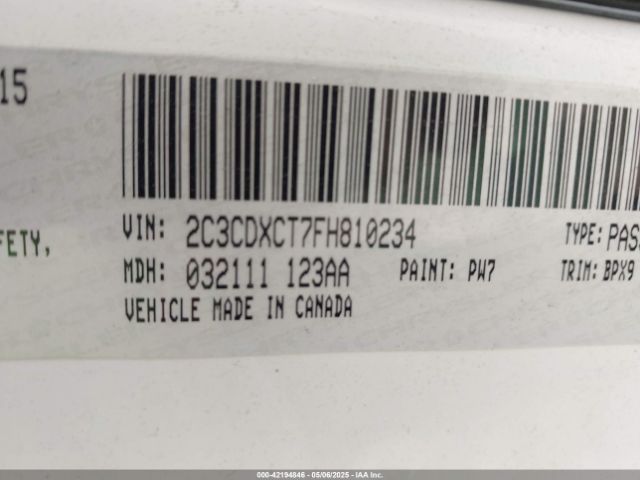 2C3CDXCT7FH810234 Dodge CHARGER R/T