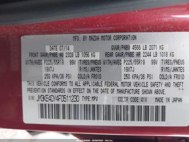 2015 MAZDA CX-5 JM3KE4DY4F0511230 Photo 8