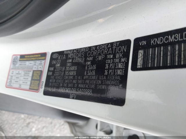KNDCM3LD6L5403988 KIA Niro Plug-in Hybrid Lxs