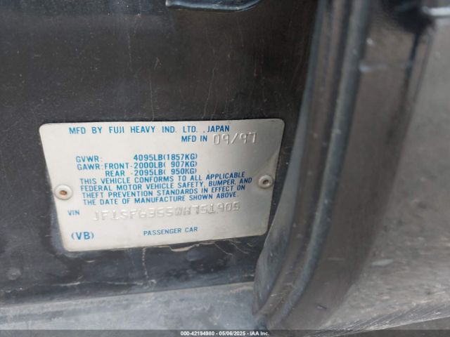 1998 SUBARU FORESTER JF1SF6355WH751905 Photo 8