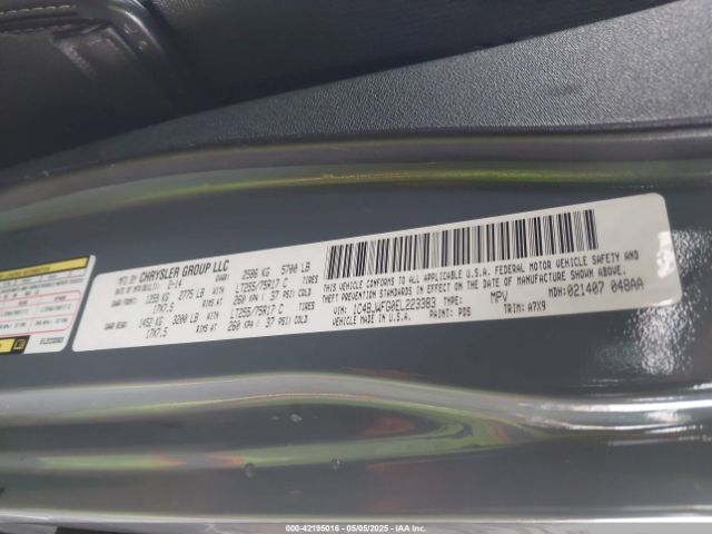 1C4BJWFG0EL223383 Jeep Wrangler Unlimited Rubicon