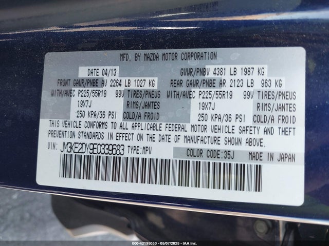 Mazda Cx-5 Grand Touring 2014 JM3KE2DY9E0339683 Image 9