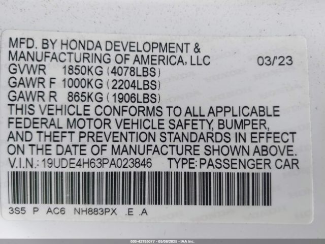 2023 ACURA INTEGRA 19UDE4H63PA023846 Photo 8