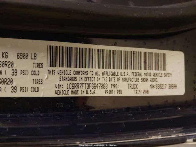 1C6RR7FT3FS647083 RAM 1500 Express