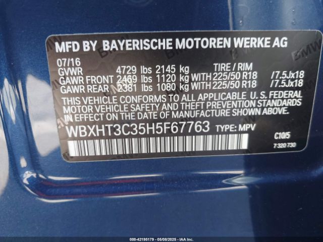 WBXHT3C35H5F67763 BMW X1 Xdrive28i