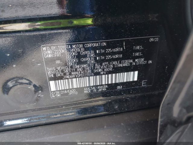 JTMD6RFV2PD115516 Toyota Rav4 Hybrid Limited