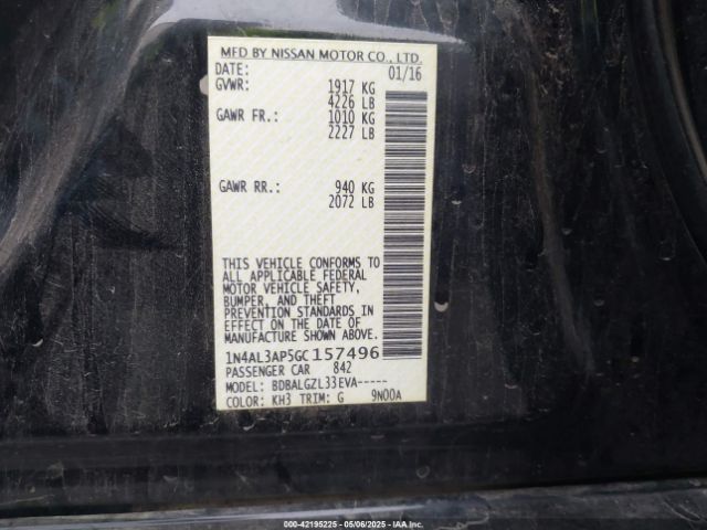 1N4AL3AP5GC157496 Nissan 2016