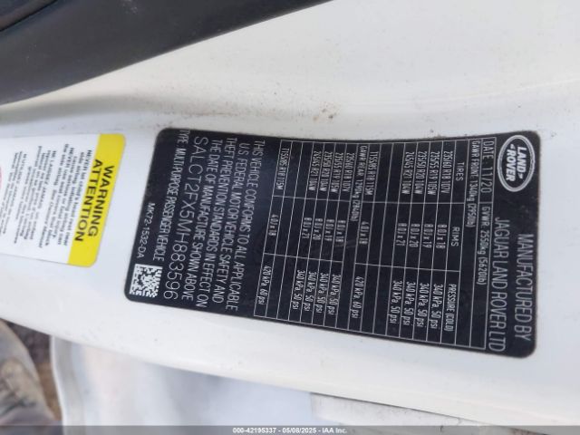 SALCT2FX5MH883596 Land Rover aj20p