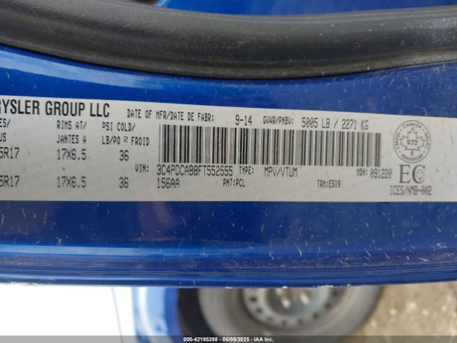 3C4PDCAB8FT552555 Dodge Journey Cvp/se Plus