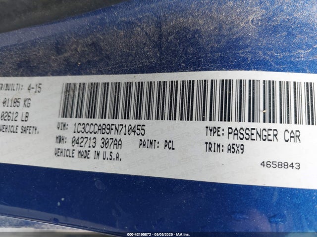 1C3CCCAB9FN710455 Chrysler 200 Limited