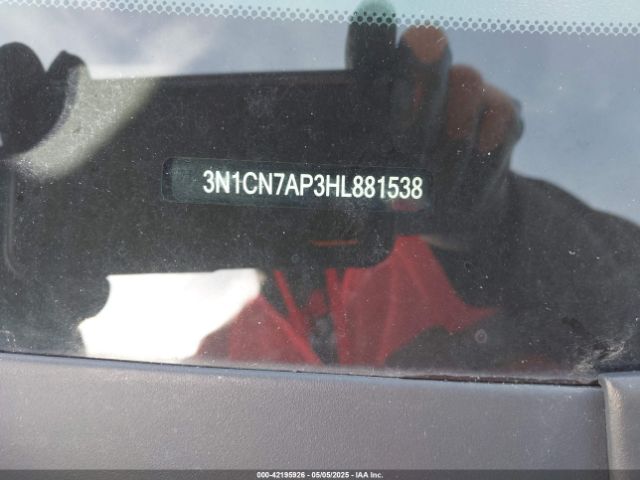 3N1CN7AP3HL881538 Nissan Versa 1.6 Sv