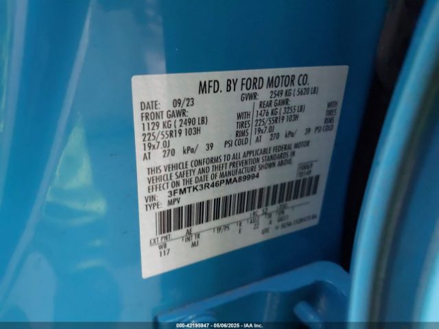 2023 FORD MUSTANG MACH-E 3FMTK3R46PMA89994 Photo 8