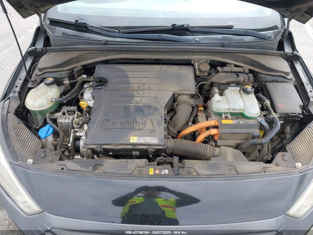 KMHC65LC8HU058095 Hyundai Ioniq Hybrid Blue