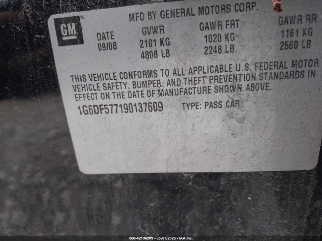 2009 CADILLAC CTS 1G6DF577190137609 Photo 8