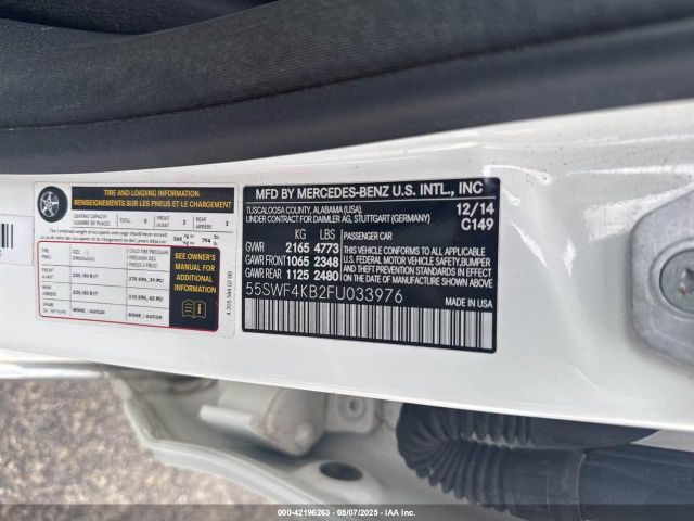 55SWF4KB2FU033976 Mercedes-Benz C 300 4matic/luxury 4matic/sport 4matic