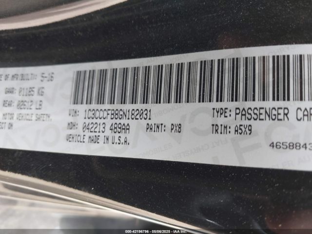 1C3CCCFB8GN182031 Chrysler 200 Touring