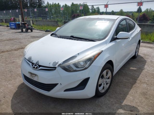 5NPDH4AE1GH699907 Hyundai ELANTRA SE
