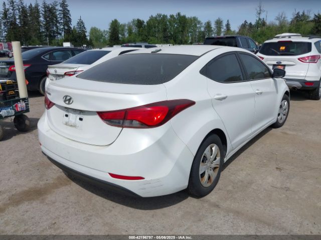 5NPDH4AE1GH699907 Hyundai ELANTRA SE