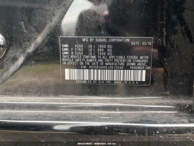 4S3GKAA68J3615946 Subaru Impreza 2.0i