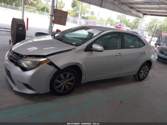 2T1BURHE1GC578593 Toyota COROLLA LE