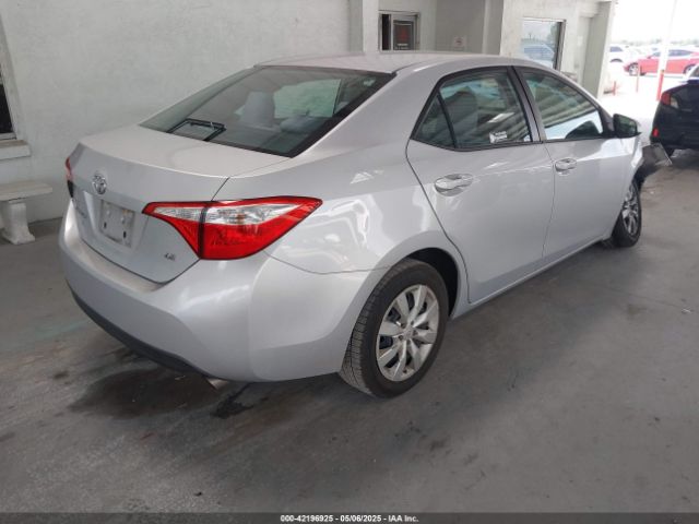 2T1BURHE1GC578593 Toyota COROLLA LE