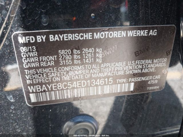 WBAYE8C54ED134615 BMW ALPINA B7