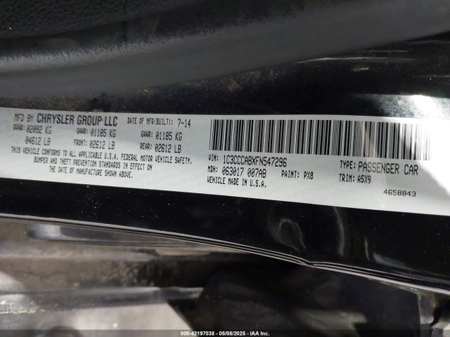 Chrysler 200 Limited 2015 1C3CCCABXFN547296 Image 9