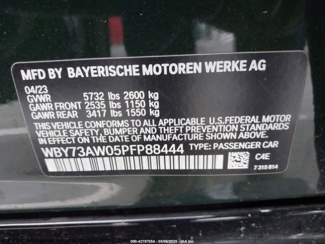 2023 BMW I4 WBY73AW05PFP88444 Photo 8