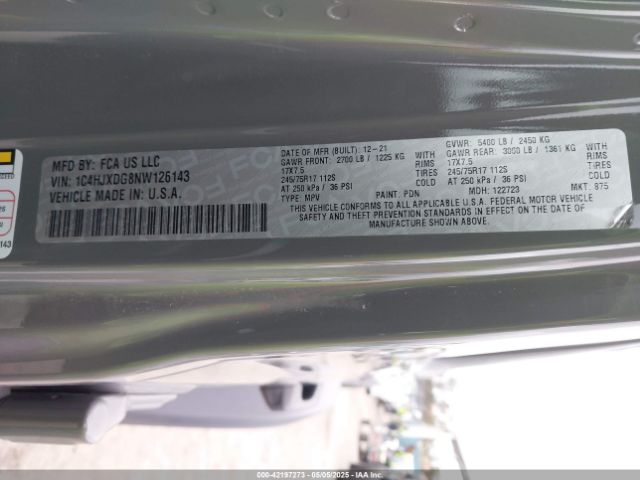 1C4HJXDG8NW126143 Jeep Wrangler Unlimited Sport 4x4